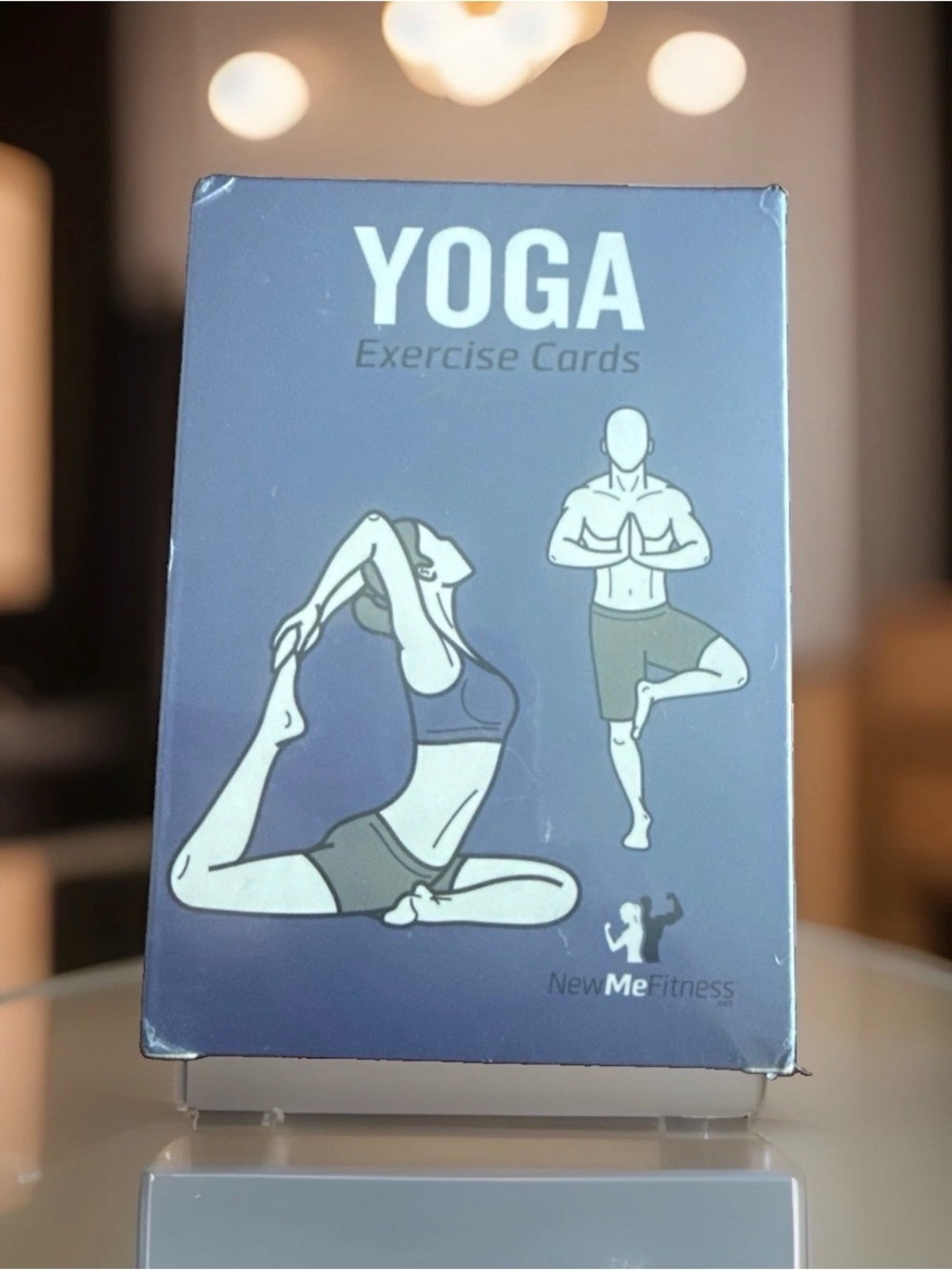 Blue Yoga Exercise Art Print